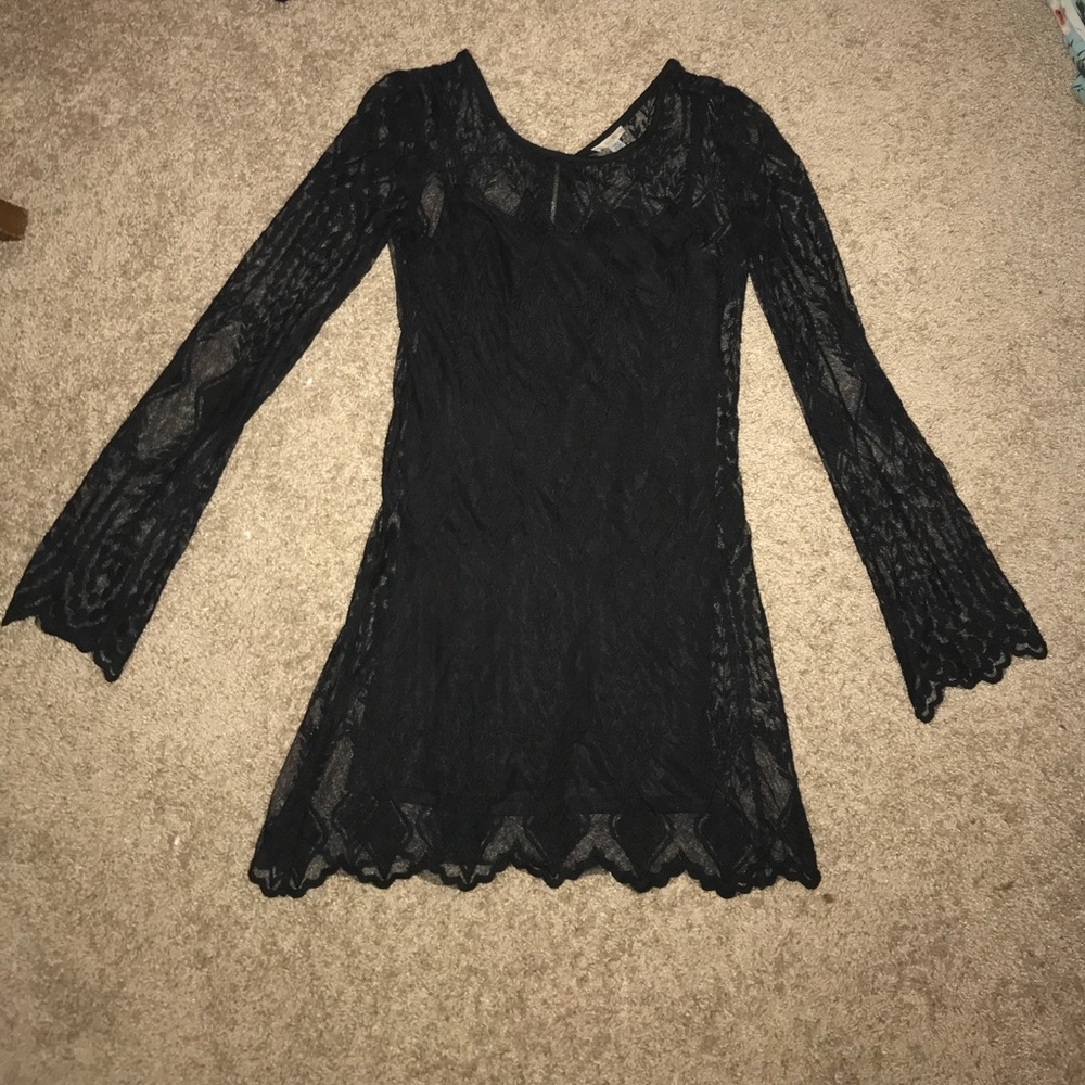 NWOT black lace dress